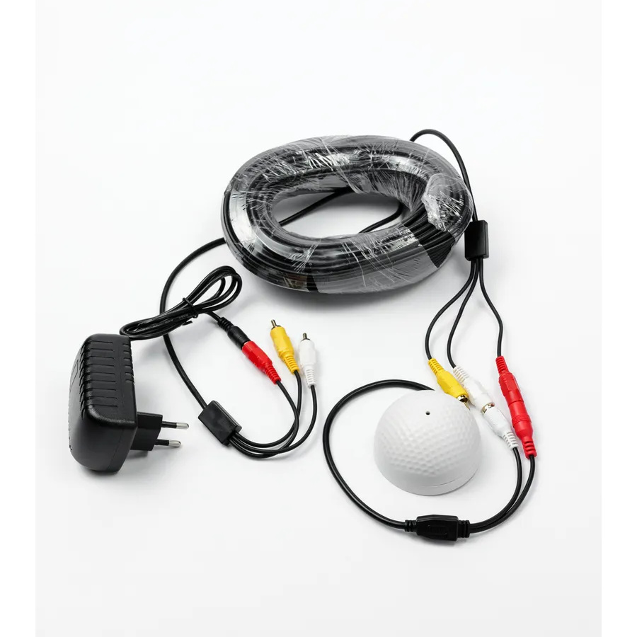 Микрофон для видеонаблюдения с RCA кабелем 30 м